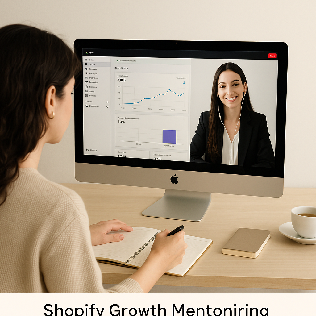  Shopify Growth Mentoring – 1:1 Zoom Συνεδρία