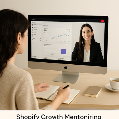  Shopify Growth Mentoring – 1:1 Zoom Συνεδρία