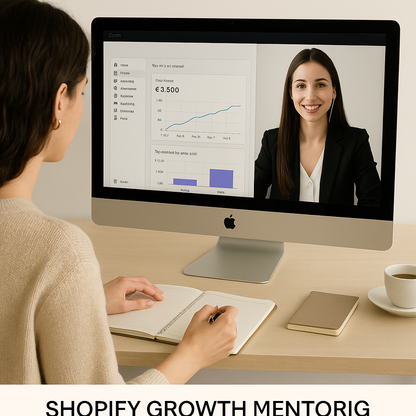  Shopify Growth Mentoring – 1:1 Zoom Συνεδρία