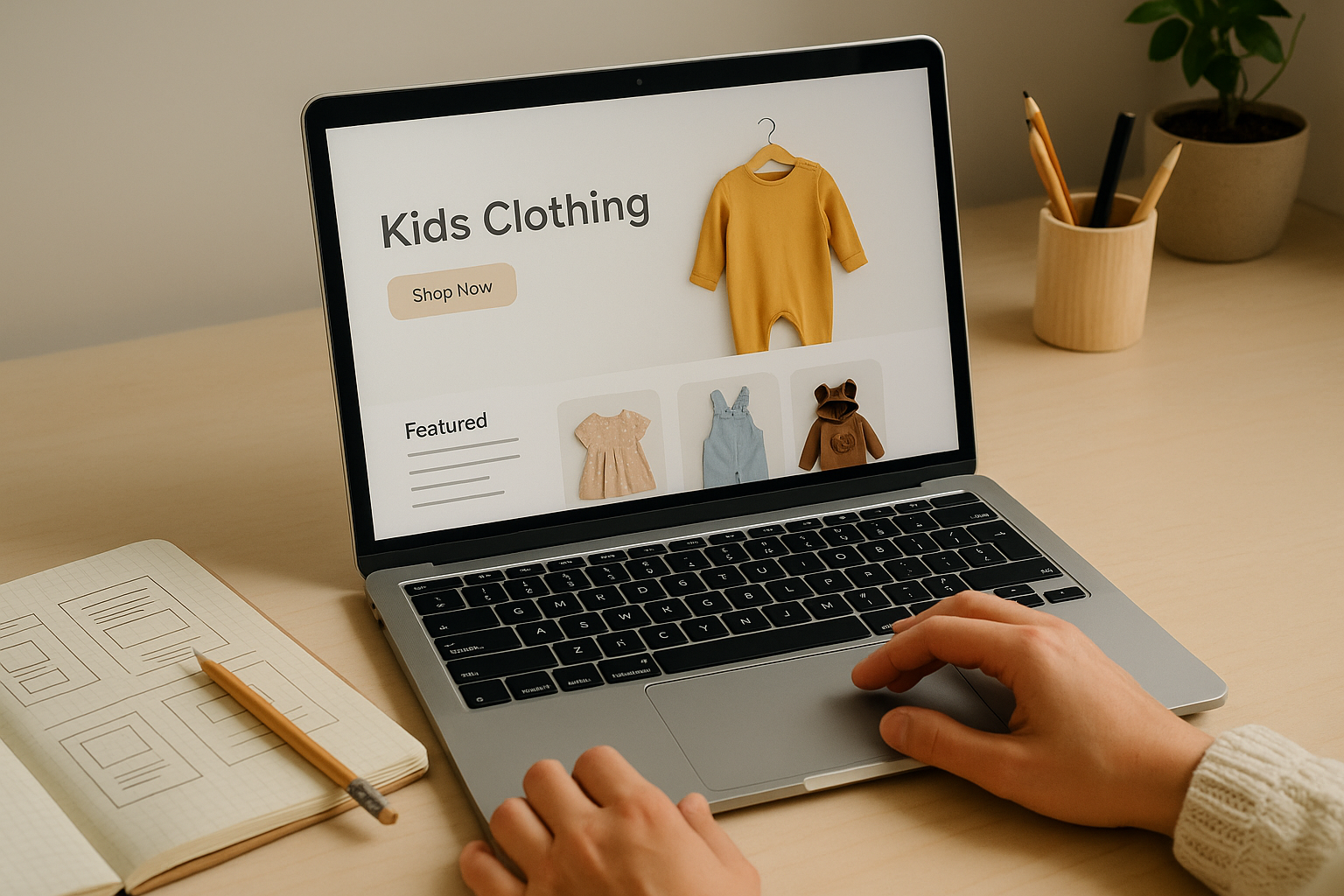 Minimal σχεδιασμός Shopify eshop για μικρές επιχειρήσεις