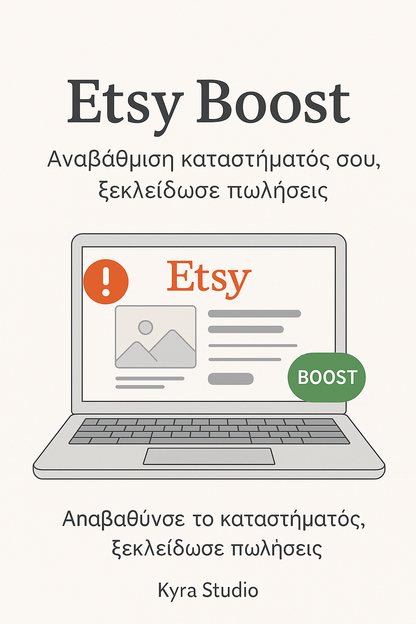 Etsy eshop marketing boost αναλυση